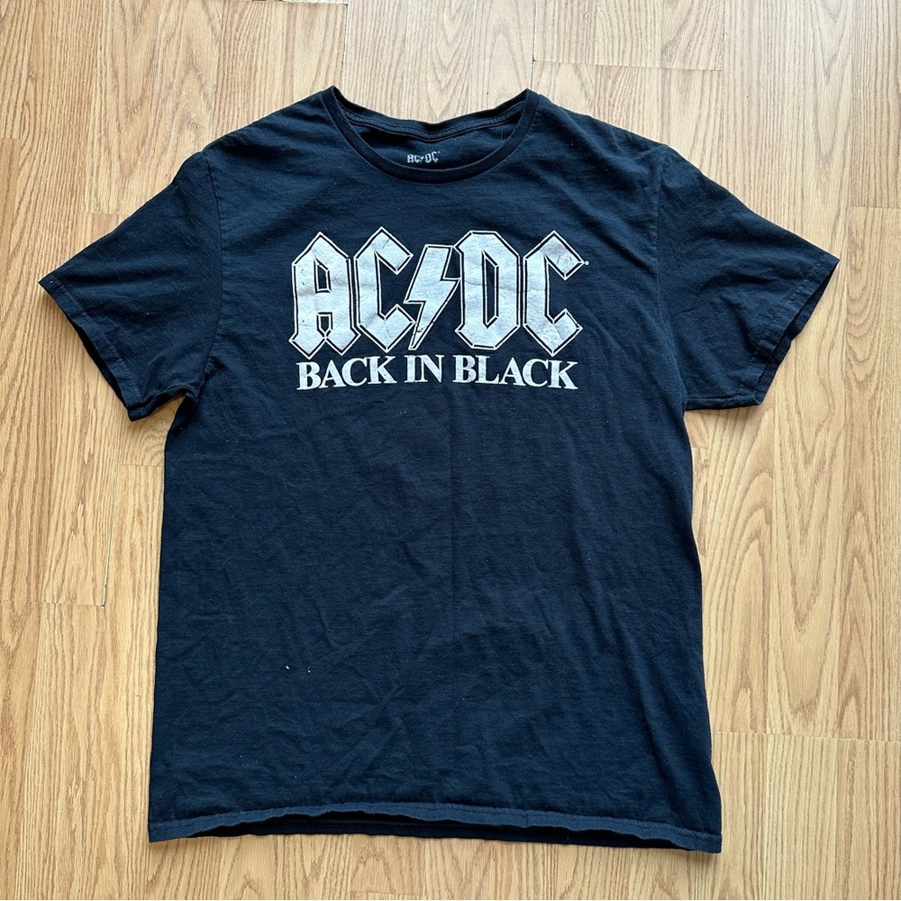AC/DC Back in Black Tee- Size L